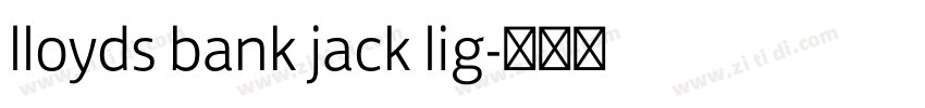 lloyds bank jack lig字体转换